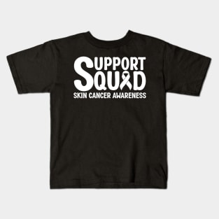 Support Squad Skin Cancer Awareness Kids T-Shirt